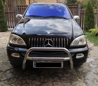 Накладки на дзеркала (2 шт, нерж.) для Mercedes ML W163