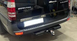 Планка над номером (нерж.) OmsaLine - Італійська нержавійка для Mercedes Sprinter W906 2006-2018 рр