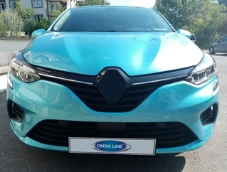 Накладки на решітку (2 шт) OmsaLine - Італійська нержавейка для Renault Clio V 2019- рр