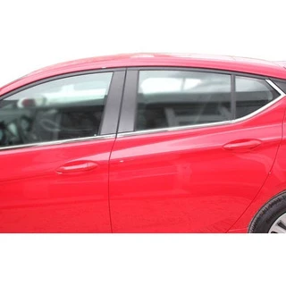 Окантовка вікон (нерж) Верх-2025низ для Opel Astra K 2016-2021 рр
