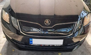 Зимова решітка (2017-2020) глянцева для Skoda Octavia III A7 рр