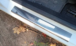 Накладки на пороги Carmos V1 (4 шт, нерж) для Renault Logan MCV 2013-2022 рр