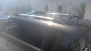 Рейлінги хром (пласт. ніжки, установка на клей) для Kia Soul I 2008-2013 рр