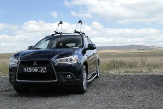 Бокові пороги Tayga Grey (2 шт., алюміній) для Mitsubishi Outlander 2006-2012рр