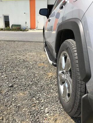 Бокові пороги Fullmond (2 шт., алюміній) для Toyota Rav 4 2019- рр