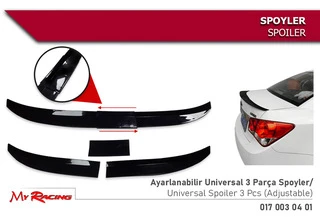 Універсальний спойлер Niken (115-129 см, чорний)