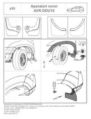 Бризковики Premium (4 шт) для Renault Duster 2008-2017 рр