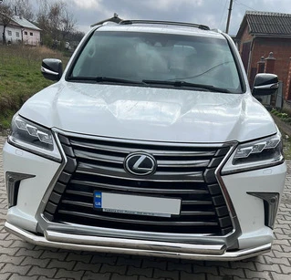 Передній захист ST014 (2015-2025, нерж) для Lexus LX570/450d