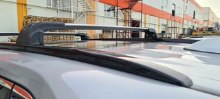 Поперечний багажник на інтегровані рейлінги Strong (2 шт) Сірий для Toyota Rav 4 2019- рр