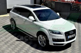 Бокові пороги Allmond Grey (2 шт., алюміній) для Ауди Q7 2005-2015 рр