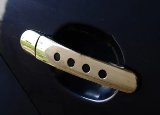 Накладки на ручки Декор (2 шт., нерж.) для Ауди ТТ 1998-2006 рр