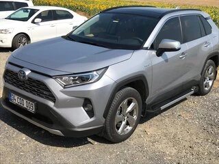 Бокові пороги RedLine V1 (2 шт., алюміній) для Toyota Rav 4 2019- рр