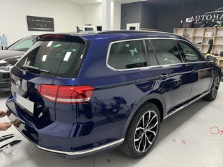 Накладка на торец заднього бампера SD/SW (3 шт, нерж) OmsaLine - Італійська нержавійка для Volkswagen Passat B8 2015-2023 рр