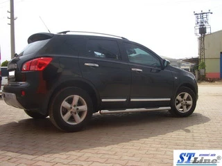 Бічні труби (2 шт., нерж.) для Nissan Qashqai 2007-2010 рр