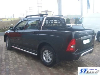 Бічні труби (2 шт., нерж) для SsangYong Action 2005-2018 рр