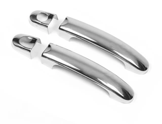 Накладки на ручки (2 шт., нерж) OmsaLine - Італійська нержавійка для Volkswagen Beetle 1998-2005 рр