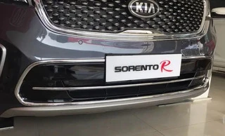 Накладка на решітку переднього бампера Libao (пластик) для Kia Sorento III UM 2014-2020 рр