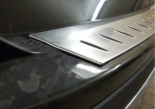 Накладка на задній бампер Libao (2013-2016, нерж) для Toyota Rav 4 рр