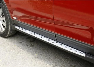 Бокові пороги OEM V2 (2 шт, алюм) для Subaru Outback 2009-2014 рр