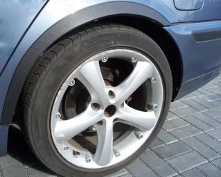 Накладки на арки (4 шт, чорні) для BMW 3 серія E-46 1998-2006 рр