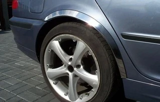 Накладки на арки (4 шт, нерж) для BMW 3 серія E-46 1998-2006 рр