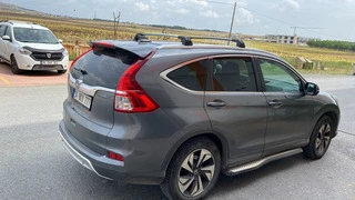 Поперечний багажник на вбудовані рейлінги Strong (2 шт) Чорний для Honda CRV 2012-2016 рр