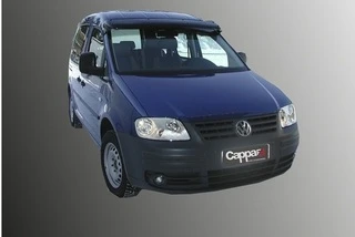 Козирьок на лобове скло (чорний глянець, 5мм) для Volkswagen Caddy 2010-2015 рр