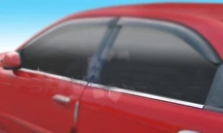 Окантовка вікон (4 шт, нерж) для Chevrolet Lanos