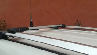 Перемички на рейлінги під ключ (Туреччина, 2 шт) Чорний для Toyota Rav 4 2013-2018 рр