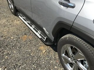 Бокові пороги Sunrise (2 шт., алюміній) для Toyota Rav 4 2019- рр