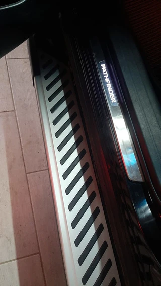 Бокові пороги Line (2 шт, алюміній) для Nissan Pathfinder R52 2012-2021 рр