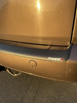 Накладка на задній бампер (ABS) для Volkswagen Caddy 2004-2010 рр