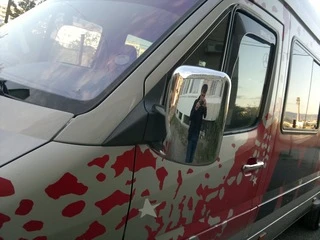 Накладки на дзеркала (2 шт., пласт) для Mercedes Sprinter W901/902/903/904/905 1995-2006 рр