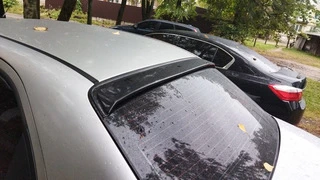 Задній дашок (DDU, ABS-пластик) матова для Chevrolet Aveo T200 2002-2008 рр