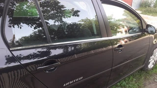 Зовнішня окантовка скла (4 шт, нерж) Carmos - Турецька сталь для Volkswagen Golf 5