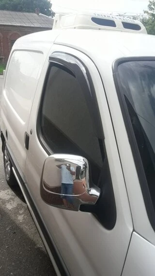 Накладки на дзеркала (2 шт, пласт) для Peugeot Partner 1996-2008 рр