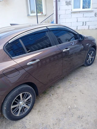 Вітровики з хромом (4 шт., Sunplex Chrome) для Fiat Tipo 2016- рр