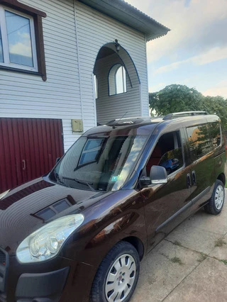 Рейлінги Хром Стандартна, Металеві ніжки для Fiat Doblo II 2010-2022 рр