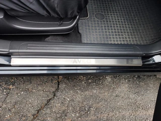 Накладки на дверні пороги Carmos (4 шт, нерж.) для Chevrolet Aveo T250 2005-2011 рр