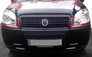 Середня зимова накладка на решітку Матова для Fiat Doblo I 2005-2010 рр