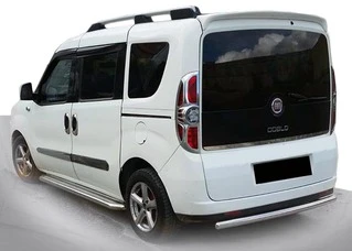Задня дуга AK002 (нерж.) для Fiat Doblo II 2010-2022 рр