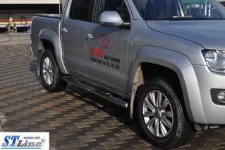 Бічні труби (2 шт., нерж) 70мм для Volkswagen Amarok 2010-2022 рр