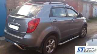Задня дуга AK007 (нерж) для SsangYong Korando 2010-2019 рр