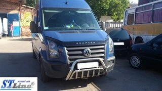 Кенгурятник WT002 (нерж) для Volkswagen Crafter 2006-2016 рр