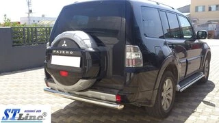 Задня дуга AK002 (нерж.) для Mitsubishi Pajero Wagon III