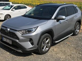 Бокові пороги Fullmond (2 шт., алюміній) для Toyota Rav 4 2019- рр