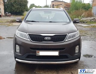 Передній захист ST008 (2013-2015, нерж.) для Kia Sorento II XM рр