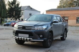 Передній захист F3-34 (нерж.) для Toyota Hilux 2015- рр