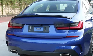 Спойлер LIP V2 (1234 Upgrade, чорний глянець) для BMW 3 серія G20/21 2018- рр