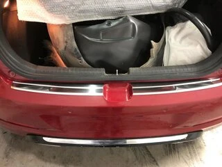 Накладки на задній бампер Carmos (Active, 2 част., нерж) для Hyundai I-20 2014-2020 рр